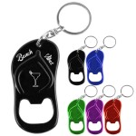 Sandal Bottle Opener Keychain with Logo