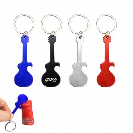 Personalized Guitar Shaped Keychain Bottle Opener