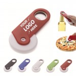 Customized Circular Pizza Knife With Bottle Opener