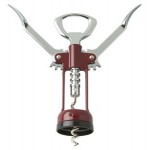 Personalized Chrome Plated Wing Corkscrew w/Open Spiral Worm
