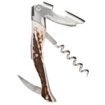 Laguiole Millesime Corkscrew w/Genuine Stag Horn Handle with Logo