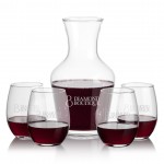 Promotional Summit Carafe & 4 Stanford Stemless Wine