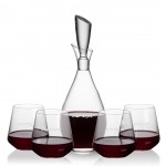 Customized Juliette Decanter & 4 Cannes Stemless Wine