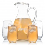 Custom Geneva Pitcher & 4 Bexley Beverage