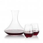 Customized Senderwood Carafe & 2 Reina Stemless Wine