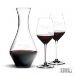 RIEDEL Merlot Decanter & 2 Extreme Wine with Logo