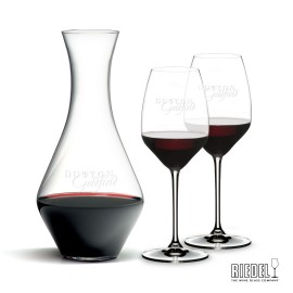 RIEDEL Merlot Decanter & 2 Extreme Wine with Logo