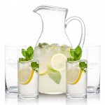 Logo Branded Geneva Pitcher & 4 Stockton Beverage