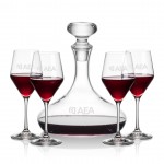 Personalized Stratford Decanter & 4 Bengston Wine