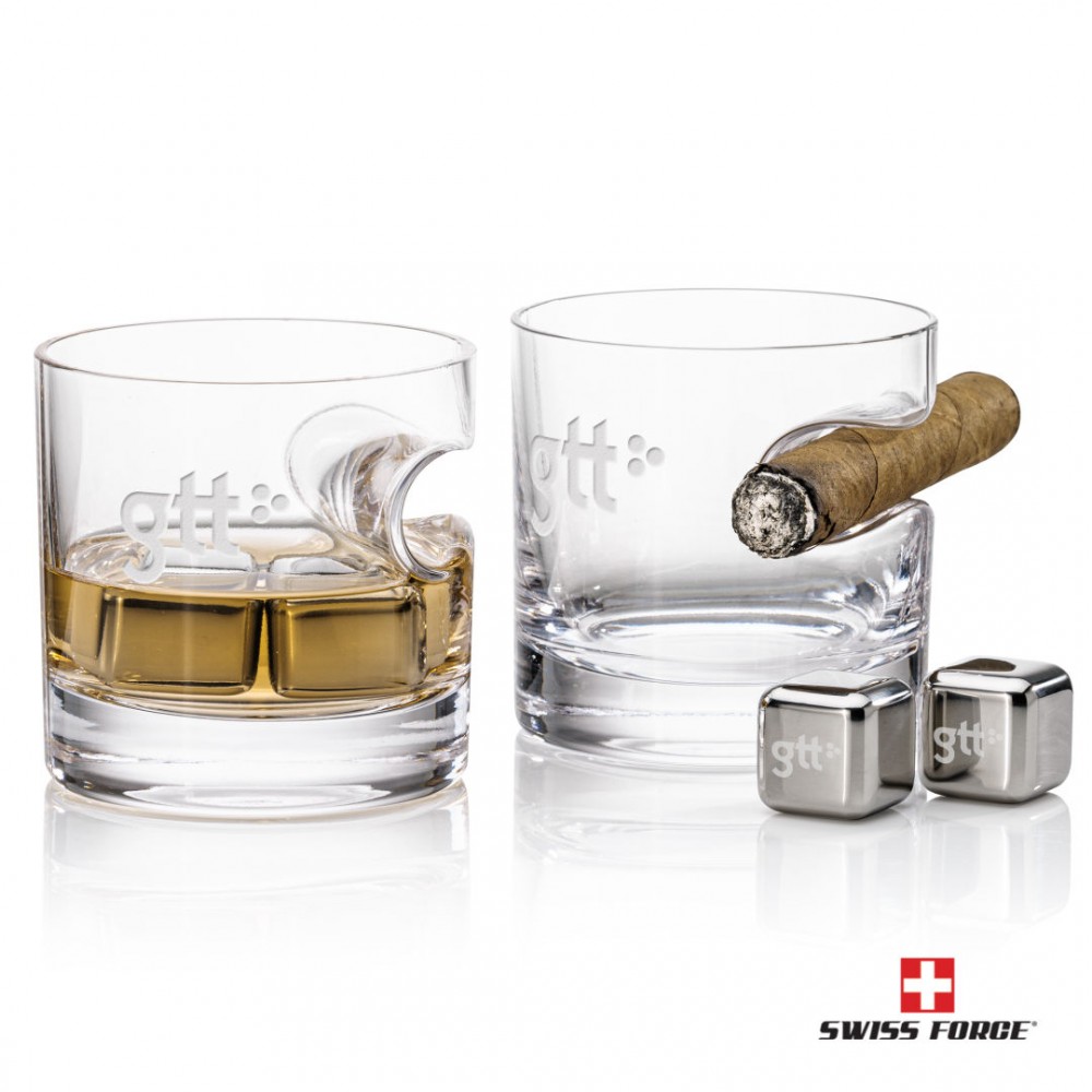 Logo Branded Swiss Force S/S Ice Cubes & 2 Havana OTR