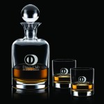 Franca Decanter & 2 On-the-Rocks with Logo