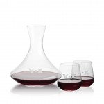 Customized Senderwood Carafe & 2 Howden Stemless Wine