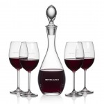 Personalized Malvern Decanter & 4 Blyth Wine