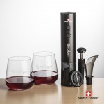 Promotional Swiss Force Opener & 2 Howden Stemless Wine