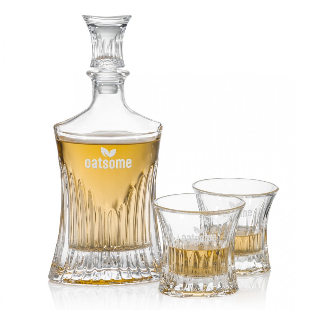 Personalized Langstaff Decanter & 2 On-the-Rocks