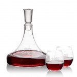 Ashby Decanter & 2 Redmond Stemless Wine with Logo