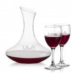 Hampton Carafe & 2 Carberry Wine with Logo