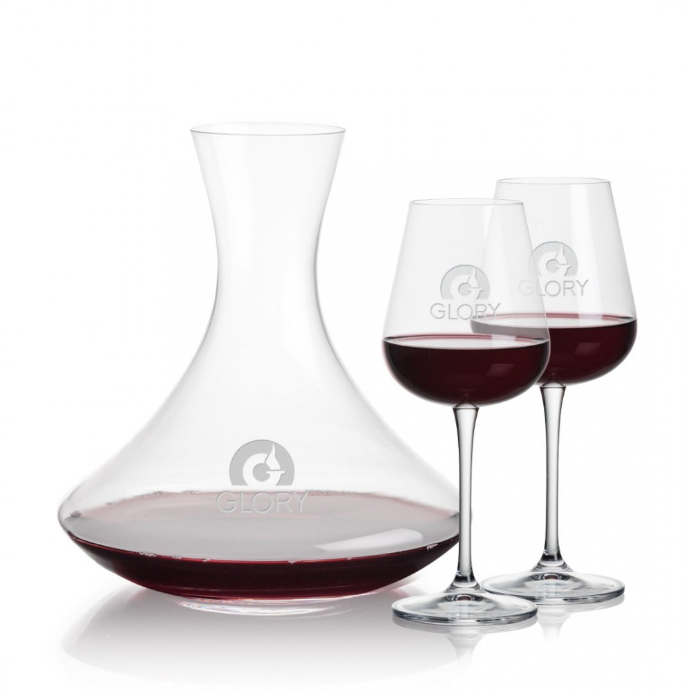 Personalized Senderwood Carafe & 2 Howden Wine