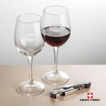 Swiss Force Opener & 2 Connoisseur Wine - Silver with Logo