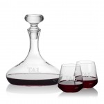 Personalized Stratford Decanter & 2 Cannes Stemless Wine