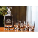 Personalized Deluxe Square Decanter (5pc Set)