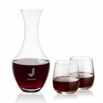 Personalized Oldham Carafe & 2 Crestview Stemless