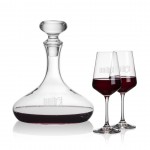 Stratford Decanter & 2 Cannes Wine with Logo