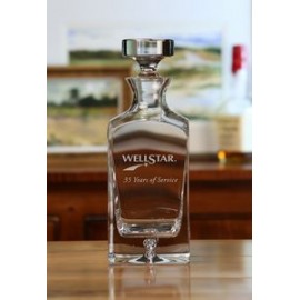 Deluxe Square Decanter with Logo