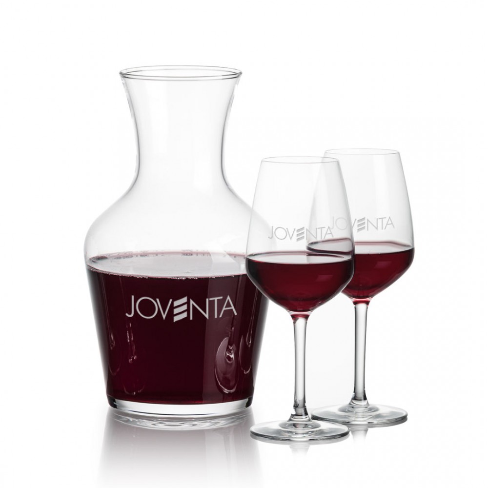 Logo Branded Summit Carafe & 2 Mandelay Wine