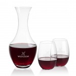 Custom Oldham Carafe & 2 Carlita Stemless