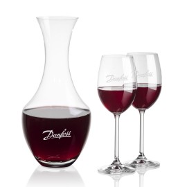 Oldham Carafe & 2 Naples Wine with Logo