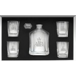 5 Piece Decanter Set - Etched with Logo