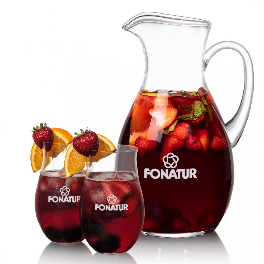 Logo Branded Geneva Pitcher & 2 Avondale Beverage