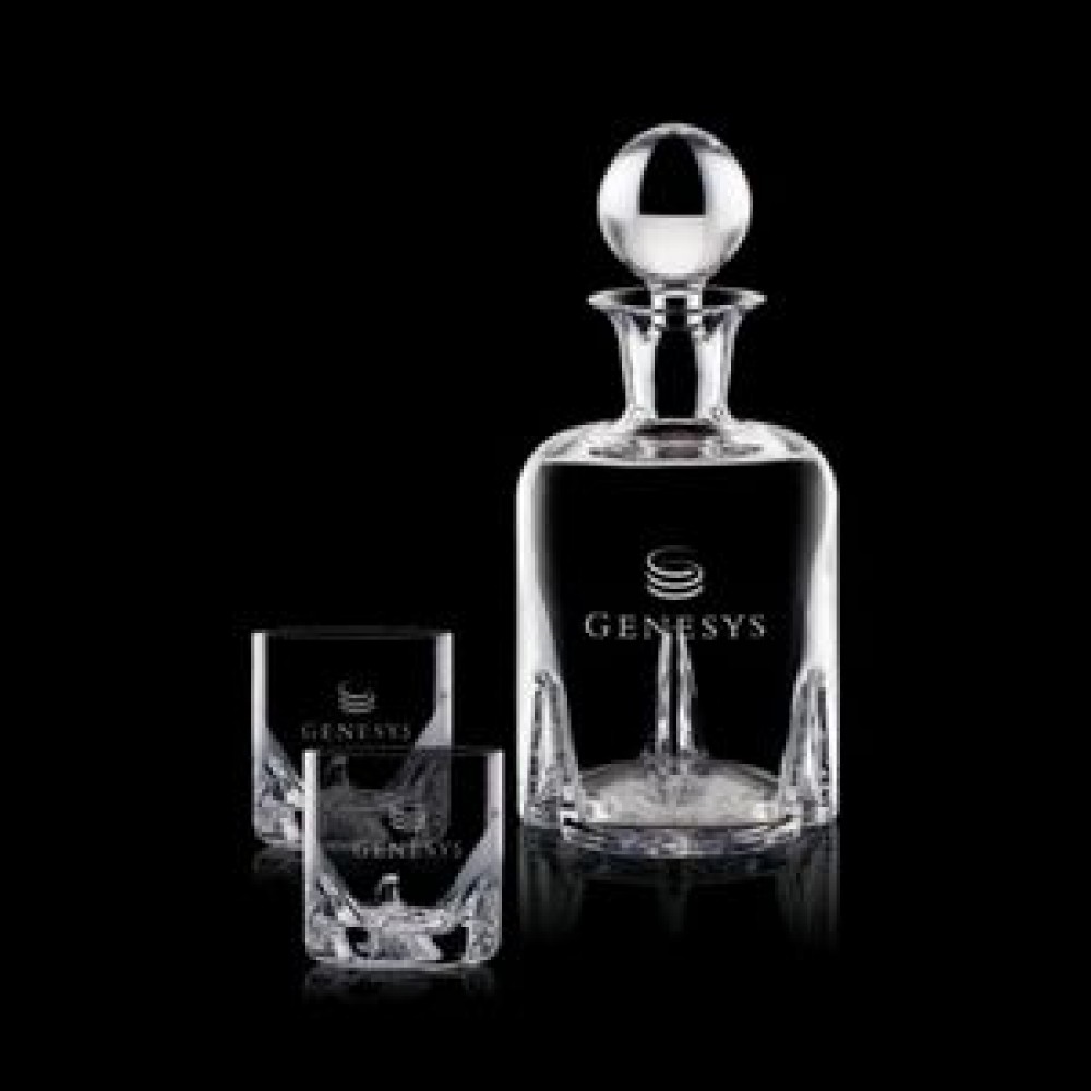 Personalized Hillcrest Decanter & 2 On-the-Rocks