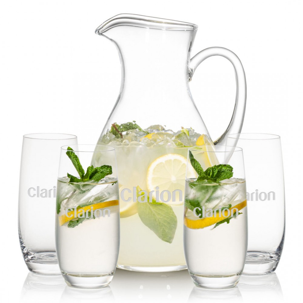 Geneva Pitcher & 4 Charleston Beverage with Logo