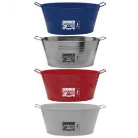 Personalized 15 Qt Galvanized Metal Tub