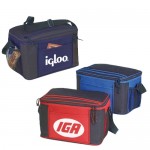 Deluxe 12 Pack Polyester Cooler Lunch Bag with Logo