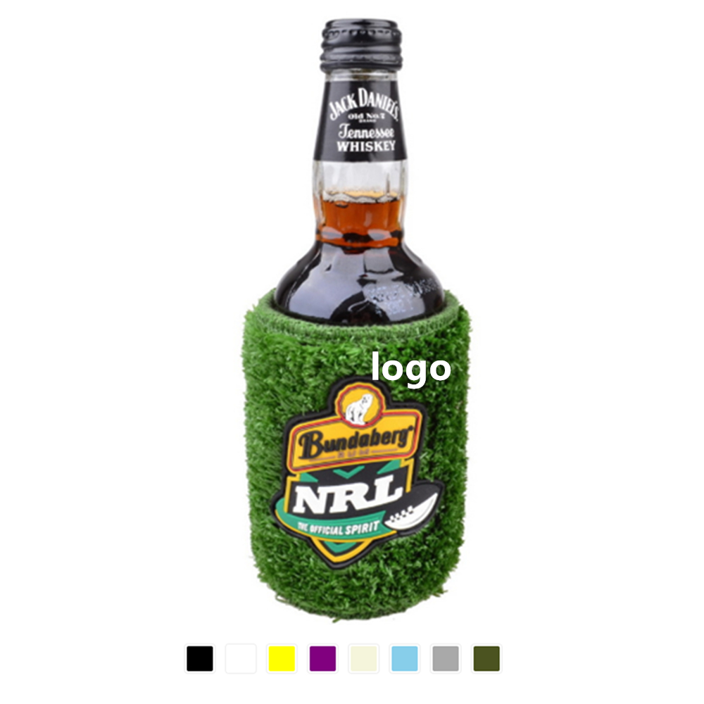 Personalized Insulated Artificial Grass Turf Bottle Coolie