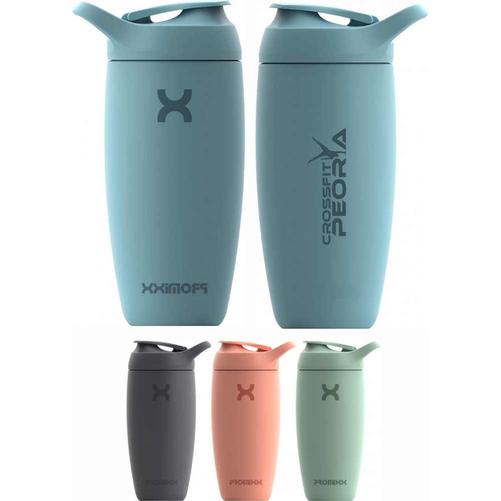 Logo Branded Promixx Pursuit Insulated Shaker Bottle Blender Cup 18oz -   | Shakers