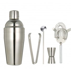 5 Pieces Cocktail Shaker Set (550Ml) with Logo