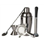 Stainless Steel Bar Gift Set w/Black Gift Box (5 Piece) with Logo