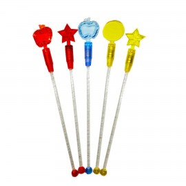 6 Disc Red Cocktail Stirrers Swizzle Sticks 50 Pack
