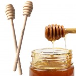 Logo Branded Wooden Honey Dipper Sticks