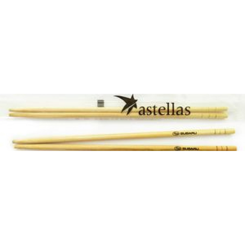 Bamboo Chopsticks in Cello Wrapper with Logo