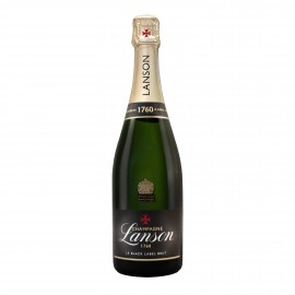 Etched Lanson Le Black Label Brut w/Color Fill with Logo