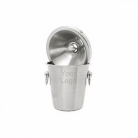 Logo Branded Brushed Stainless Steel Wine Tasting Spittoon