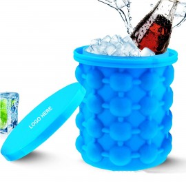 Silicone Ice Bucket with Logo