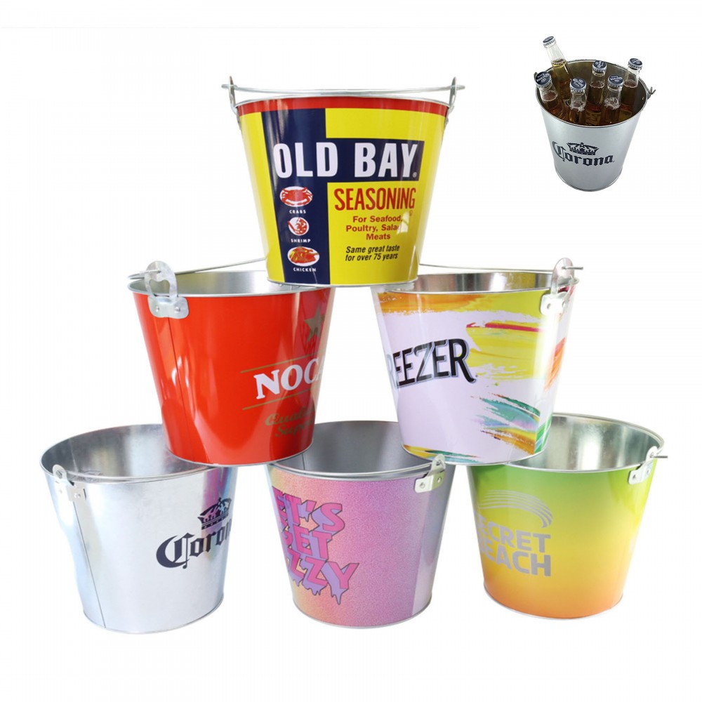 5 Quart Beer Ice Bucket with Logo