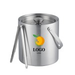 2.5 Liter Double-Wall Stainless Steel Insulated Ice Bucket with Logo