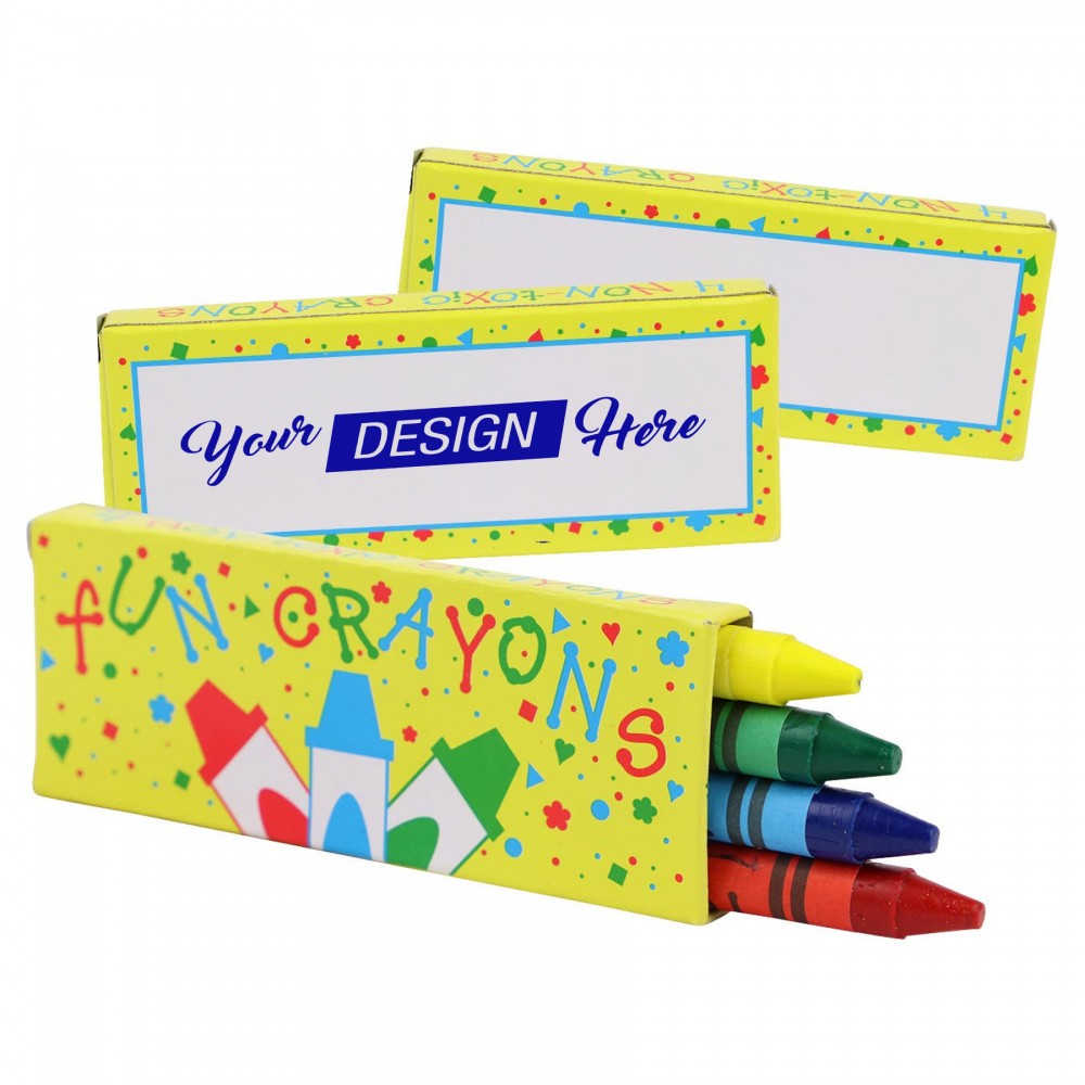 Promo Crayo-Craze 6 Color Neon Crayon Wheels (Pad Print)